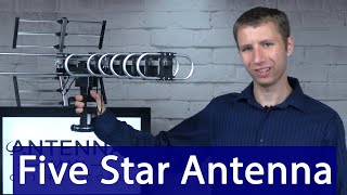 Five Star Amplified Outdoor HD TV Antenna with Rotator Review [upl. by Eiuqcaj853]