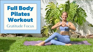 Full Body Pilates Workout  Gratitude Focus 💗 [upl. by Inga]