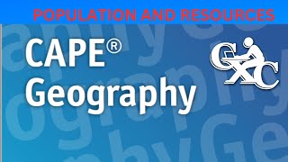 CAPE GEOGRAPHY POPULATION AND RESOURCES [upl. by Oniskey]