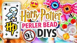 DIY HARRY POTTER PERLER BEAD CRAFTS  karenkavett [upl. by Aihsotan76]