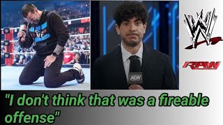 quotI dont think that was a fireable offensequot  WWE legend questions Tony Khan firing CM Punk [upl. by Pearman94]