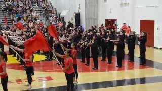 Go Big Red Marching Eagle Regiment performs  Back to School Night Etiwanda HS [upl. by Arol950]