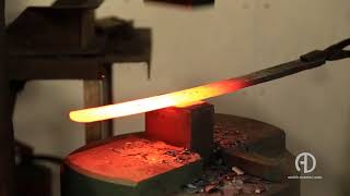 клинок меча из дамасской сталиblade of damascus steel sword [upl. by Lraed]