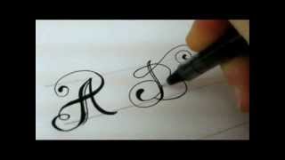 Fancy Letters  How To Design Your Own Swirled Letters [upl. by Zilevi]