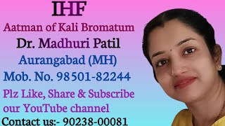 Kali Bromatum Dr Madhuri Patil homeopathy IHF infertility pcod Kali Minerals 1 January 2024 [upl. by Haugen]