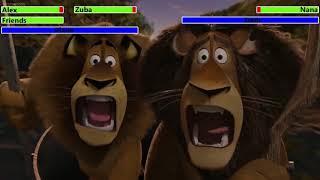 Madagascar Escape 2 Africa 2008 Final Battle with healthbars [upl. by Aelegna474]