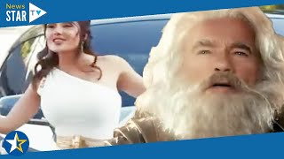 Arnold Schwarzenegger is electric as Zeus with goddess wife Salma Hayek inSuper Bowl commercial 4954 [upl. by Saber]