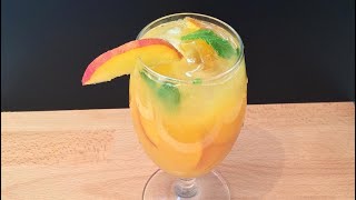 Peach Mango Juice Recipes  Most Refreshing Juice [upl. by Eisac727]