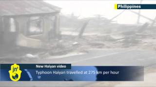 Raw video of Typhoon Haiyan landfall dramatic footage shows force of Philippines storm surge [upl. by Jule]