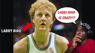 MUST WATCH Larry Bird’s HISTORIC Celtics Mixtape  Larry Bird Vaultfirst reaction [upl. by Htennaj]