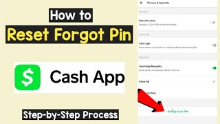 Reset Pin Cash App  Forgot Cash App Pin or Password  Change Cash App Pass Code  Recover Cash App [upl. by Ecinev]