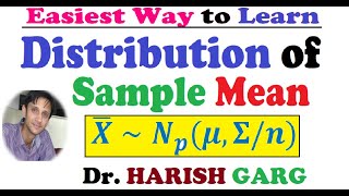 Distribution of Sample Mean  Numerical Example  Multivariate Normal Distribution [upl. by Maighdiln]