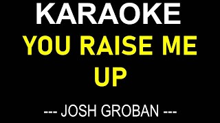 YOU RAISE ME UP KARAOKE JOSH GROBAN  ONLY LYRICS TEXT DISPLAY NO MUSIC BACKGROUND [upl. by Salman]