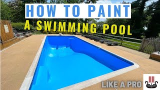 How To Paint A Swimming Pool [upl. by Modie231]