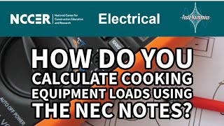 How do you Calculate Cooking Equipment Loads using the NEC notes [upl. by Nnayrb]