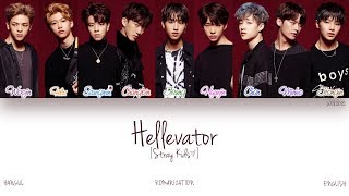 HANROMENG Stray Kids 스트레이 키즈  Hellevator Color Coded Lyrics [upl. by Dnomyad]