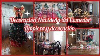 Decoración Navideña del comedor  Decoración más limpieza  listo el árbol de navidad 🌲 [upl. by Kabob]