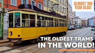 The Worlds OLDEST Trams Riding Milans AMAZING Vintage Route 1 Trams [upl. by Elehcin]