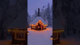 Magical Lapland 🌨️ lapland finland christmas placestovisit xmasdreaming snow travel winter [upl. by Rosenblatt]