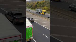 1446 M5 south swinson scania v8 reartag truck urban flatbed triaxle trailer truckdriver [upl. by Esinehc196]