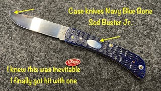 Case Knives Rogers Jig Navy Blue Bone Sod Buster Jr [upl. by Ramin101]