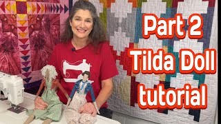 Master The Art Of Making Tilda Dolls Hair and Dress Tutorial  Part 2 [upl. by Ati721]