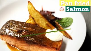 Pan Fried Salmon with Potato Layonnaise in Chilli Caramel Sauce  My Recipe Project [upl. by Rotceh]