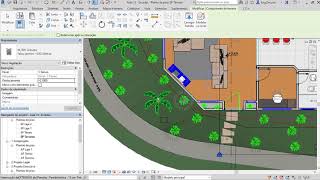 Paisagismo no Revit  Como adicionar plantas e árvores 3D no projeto no Revit  Dica de Revit 16 [upl. by Amasa]