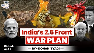 India’s War Plan with China amp Pakistan on 2 Fronts  Internal War  UPSC GS3 [upl. by Rodoeht]