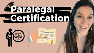 Paralegal Certification  Suggestions From a Paralegal Coach [upl. by Dionne]