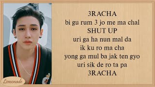 Stray Kids 3RACHA Easy Lyrics Bang Chan Changbin HAN [upl. by Lupee]