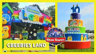 CBeebies Land Alton Towers Full Tour  All Rides amp Shows  10 Years Celebration  2024 [upl. by Eissirhc]