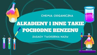 nazwy alkenów z kilkoma wiązaniami podwójnymi  alkadieny  benzen z chlorami  nazwy [upl. by Atyekram]