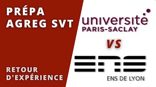 AGREG SVT PARIS SACLAY VS ENS LYON  Comparaison de 2 prépas pour lagrégation externe [upl. by Llarret76]