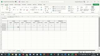 réaliser un semainier sur Excel [upl. by Nnairol]