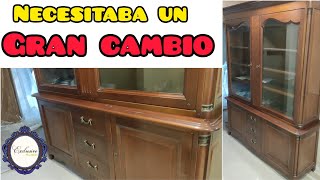 RESTAURACIÓN de VITRINA a estilo INDUSTRIAL con CHALK PAINT [upl. by Isadore]