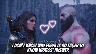 I DONT KNOW WHY FREYA IS SO EAGER TO KNOW KRATOS ANSWER  GOW RAGNAROK NG [upl. by Anitsugua878]