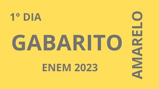 Gabarito da prova amarela  Enem 2023 [upl. by Ailedamla666]