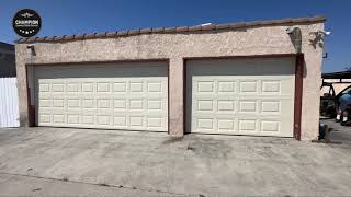 Installation of single and double tiltup garage doors [upl. by Carter]