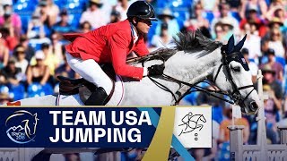 USAs Gold Ride in Team Jumping  FEI World Equestrian Games 2018 [upl. by Erie]