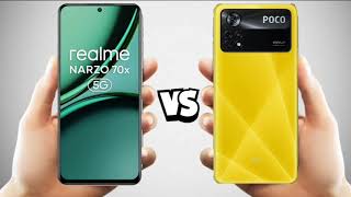 realme narzo 70x 5g vs poco x4 pro 5g full comparison [upl. by Chrissy324]