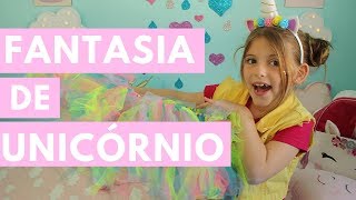 FANTASIA DE UNICÓRNIO CHIFRE  SAIA DIY CARNAVAL 🦄 [upl. by Atinaej]