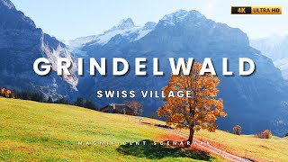 Grindelwald in 4K  Stunning Views of a Swiss Alpine Village [upl. by Trent721]