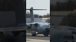 FIRST NATO TROOPS IN VILNIUS AIRBUS A400M [upl. by Earahc]