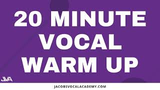 20 Minute Vocal Warm Up [upl. by Bottali]