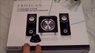 Proscan 21 Speaker System Unboxing and Review [upl. by Mandie]