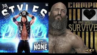 WWE  AJ Styles and Tommaso Ciampa Theme Song Mashup  2024   quot No One Will Dont Want None quot [upl. by Lipkin]