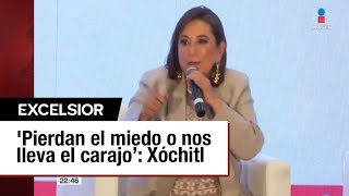 Xóchitl Gálvez pide a empresarios ponerse las pilas y hacer campaña por ella [upl. by Ynobe924]