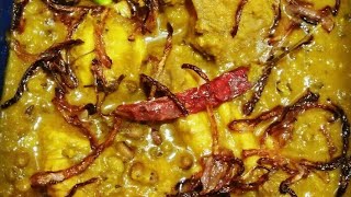 chicken dal GoshtDal GoshtBlack masoor dal with chickenমুরগির মাংসের সাথে ডাল মিলেমিশে অপূর্ব সাদ [upl. by Peppi]