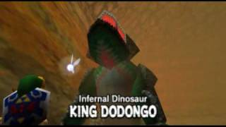 Legend of Zelda Ocarina of Time Walkthrough 04 46 quotDodongos Cavern King Dodongoquot [upl. by Eiznikam]